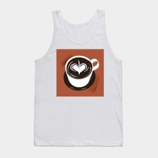 Heart latte art Tank Top